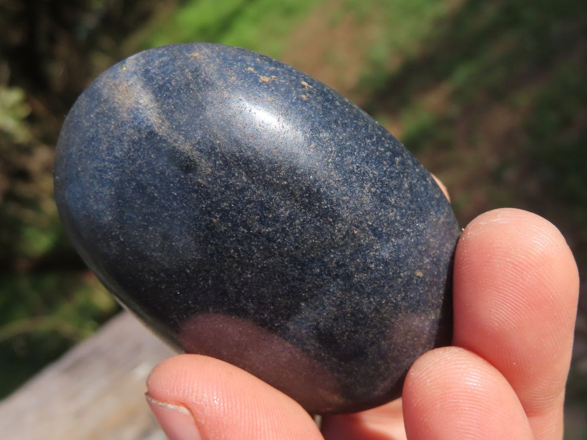 Polished Blue Lazulite Gallets x 20 From Ambatofinandrahana, Madagascar - TopRock