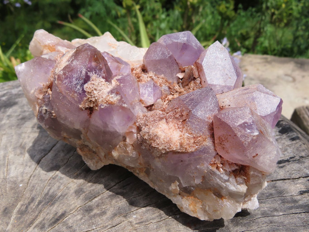 Natural Zambian Amethyst Quartz Clusters x 2 From Mumbwa, Zambia - TopRock