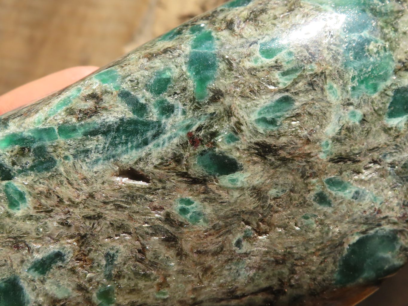 Polished Rare Emerald Mica In Matrix Standing Free Forms x 2 From Mutoko, Zimbabwe - Toprock Gemstones and Minerals 