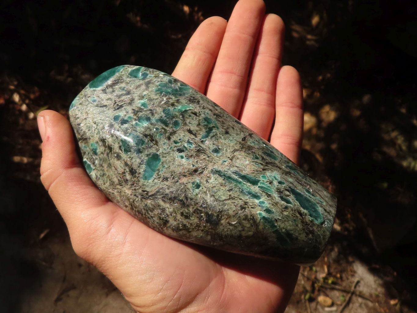 Polished Rare Emerald Mica In Matrix Standing Free Forms x 2 From Mutoko, Zimbabwe - Toprock Gemstones and Minerals 