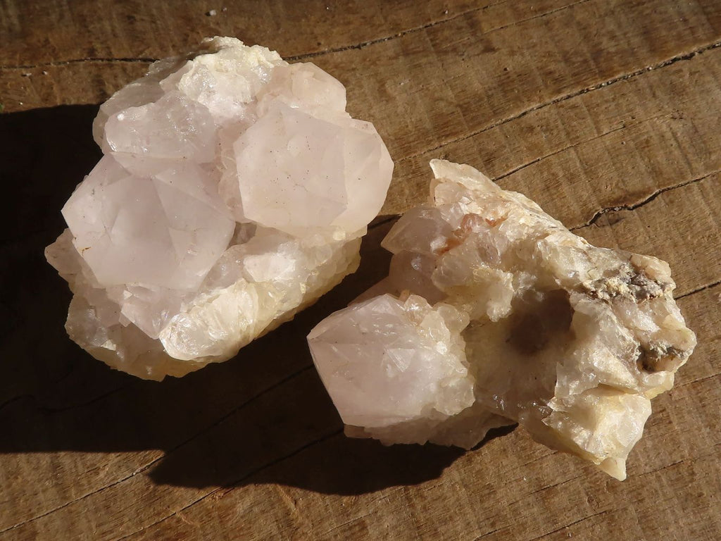 Natural Pale Spirit Quartz Clusters x 12 From Boekenhouthoek, South Africa - Toprock Gemstones and Minerals 