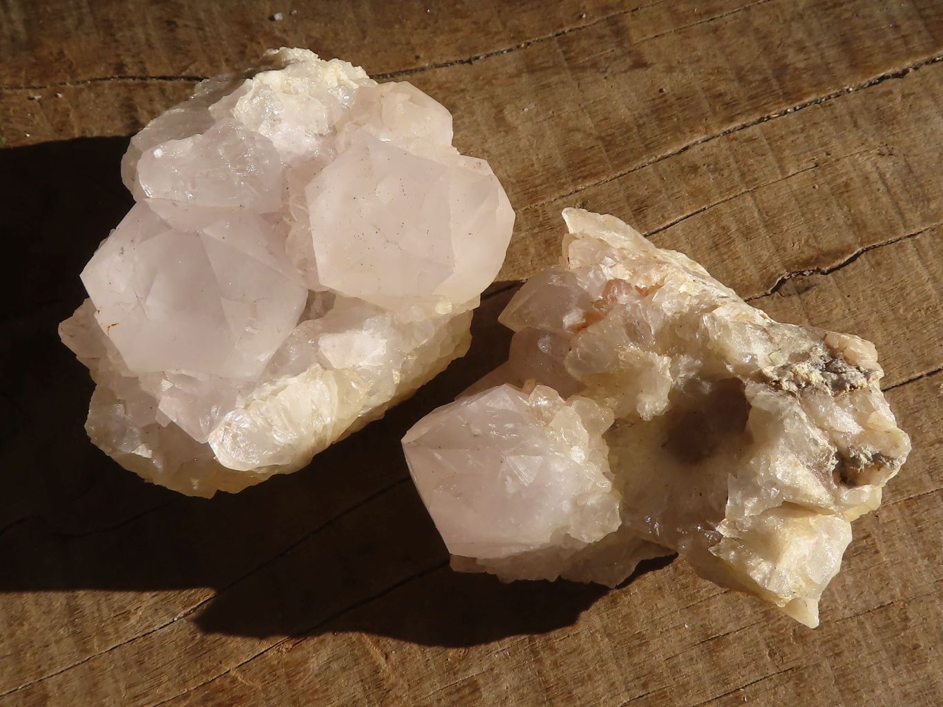 Natural Pale Spirit Quartz Clusters x 12 From Boekenhouthoek, South Africa - Toprock Gemstones and Minerals 