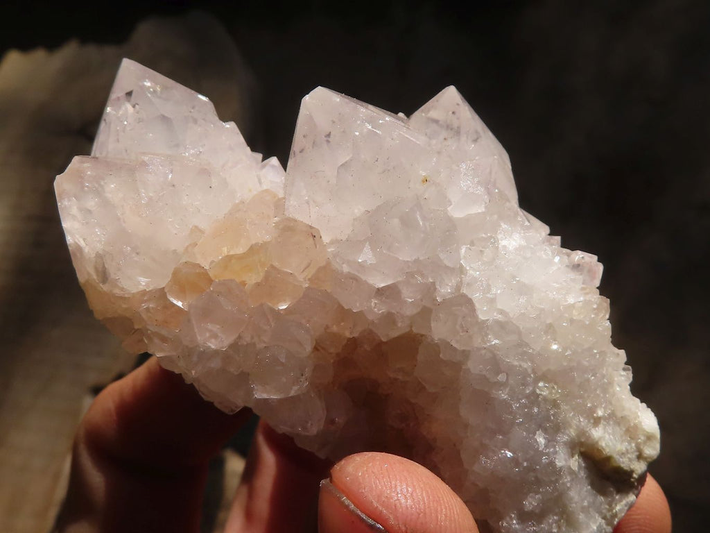 Natural Pale Spirit Quartz Clusters x 12 From Boekenhouthoek, South Africa - Toprock Gemstones and Minerals 