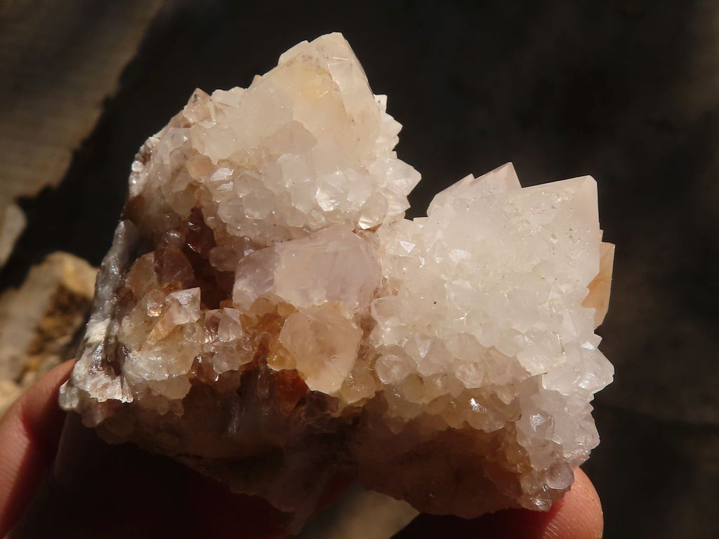Natural Pale Spirit Quartz Clusters x 12 From Boekenhouthoek, South Africa - Toprock Gemstones and Minerals 