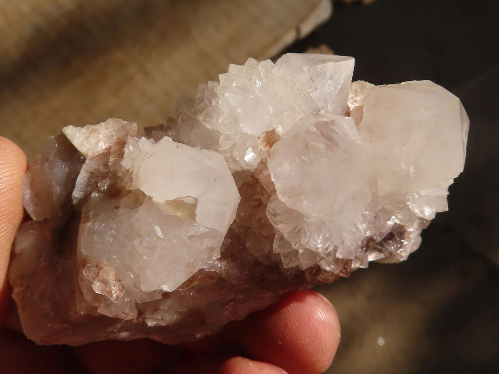 Natural Pale Spirit Quartz Clusters x 12 From Boekenhouthoek, South Africa - Toprock Gemstones and Minerals 