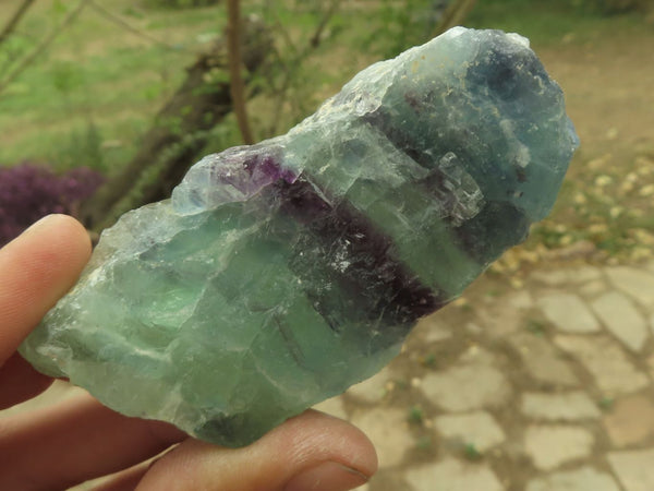 Natural Selected Watermelon Fluorite Cobbed Pieces x 17 From Uis, Namibia - TopRock