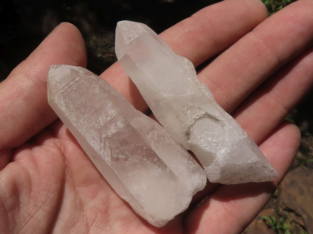 Natural Single Clear Quartz Crystals  x 48 From Madagascar - TopRock