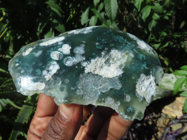 Polished One Side Mtorolite Emerald Chrome Chrysoprase Slices x 12 From Mutorashanga, Zimbabwe - TopRock
