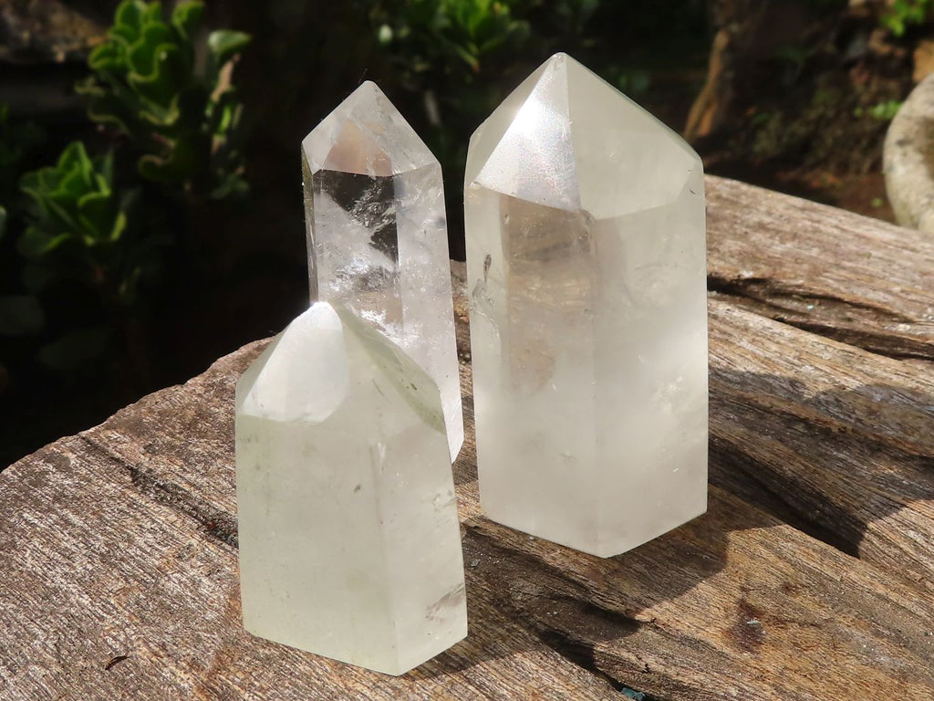 Polished Lovely Mixed Selection Of Quartz Points  x 12 From Madagascar - Toprock Gemstones and Minerals 