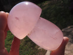 Polished Gemmy Pink Rose Quartz Mushrooms  x 5 From Madagascar - TopRock
