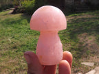 Polished Gemmy Pink Rose Quartz Mushrooms  x 5 From Madagascar - TopRock