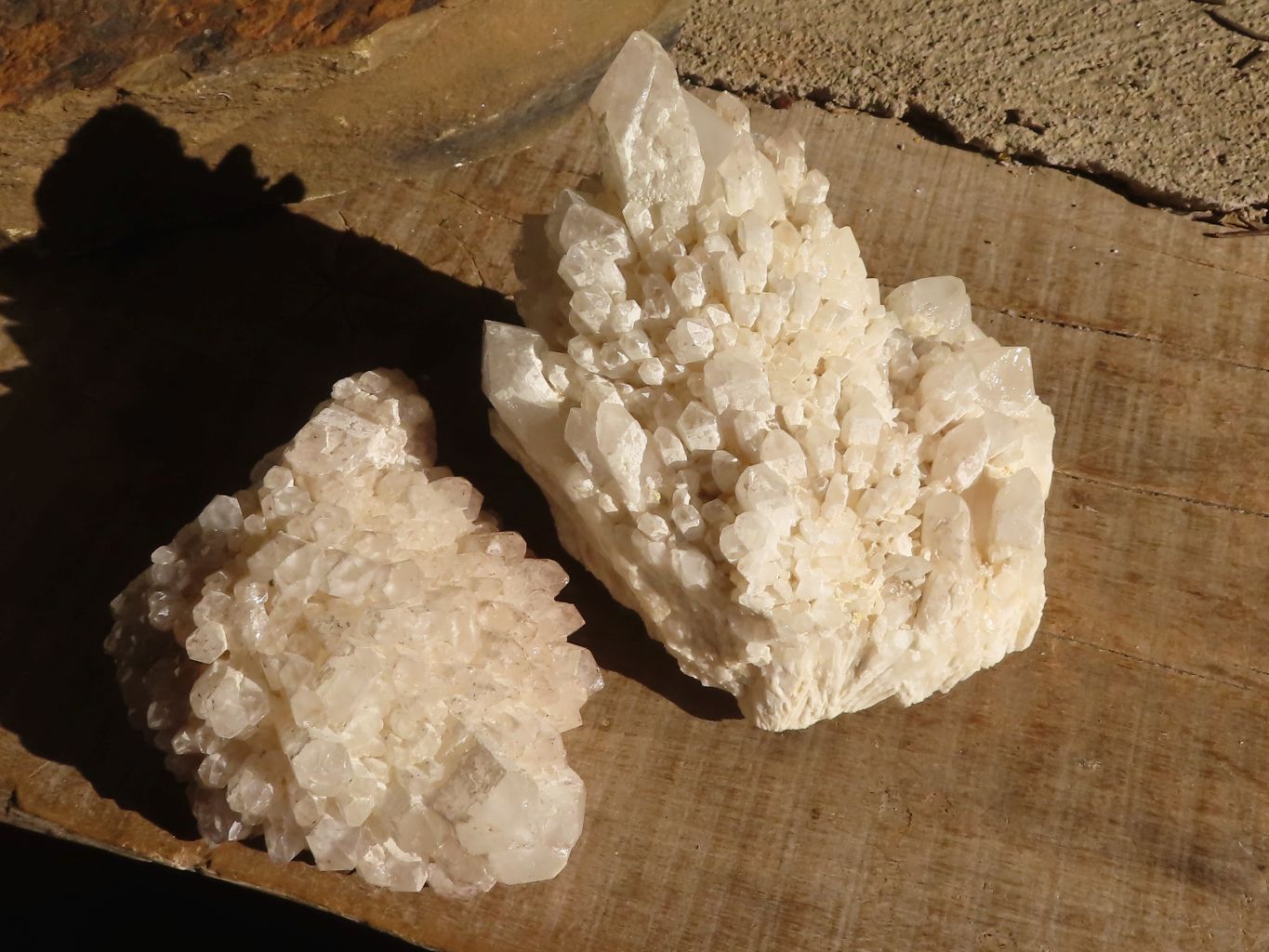 Natural Pineapple / Candle Quartz Clusters  x 2 From Madagascar - Toprock Gemstones and Minerals 