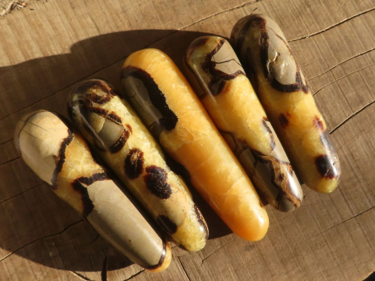 Polished Septerye Massage Wands x 5 From Madagascar - Toprock Gemstones and Minerals 