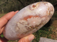 Polished Gorgeous Pink Coral Flower Agate Standing Free Forms  x 2 From Antsahalova, Madagascar - TopRock