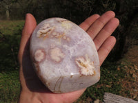 Polished Gorgeous Pink Coral Flower Agate Standing Free Forms  x 2 From Antsahalova, Madagascar - TopRock