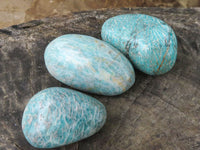 Polished Kobi Blue Amazonite Gallets x 14 From Zimbabwe - TopRock