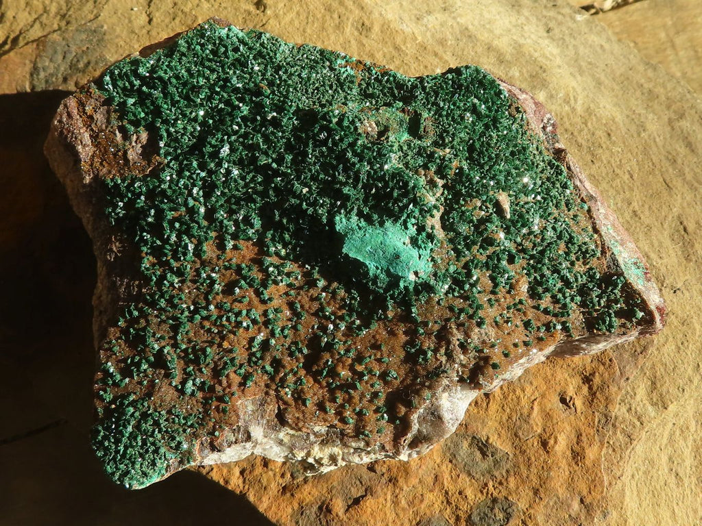 Natural Beautiful Crystalline Malachite Specimens  x 3 From Congo - Toprock Gemstones and Minerals 