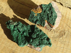 Natural Beautiful Crystalline Malachite Specimens  x 3 From Congo - Toprock Gemstones and Minerals 