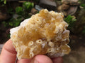 Natural Small Golden Lemonite / Limonite Quartz Clusters  x 36 From Zambia - Toprock Gemstones and Minerals 