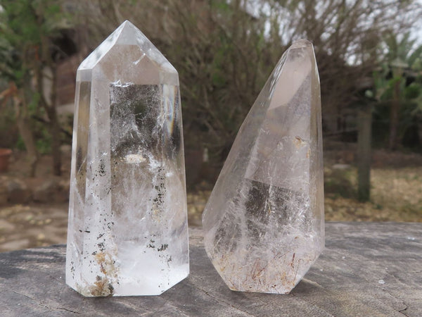 Polished Beautiful Selection Of Mixed Quartz Points  x 4 From Madagascar - TopRock