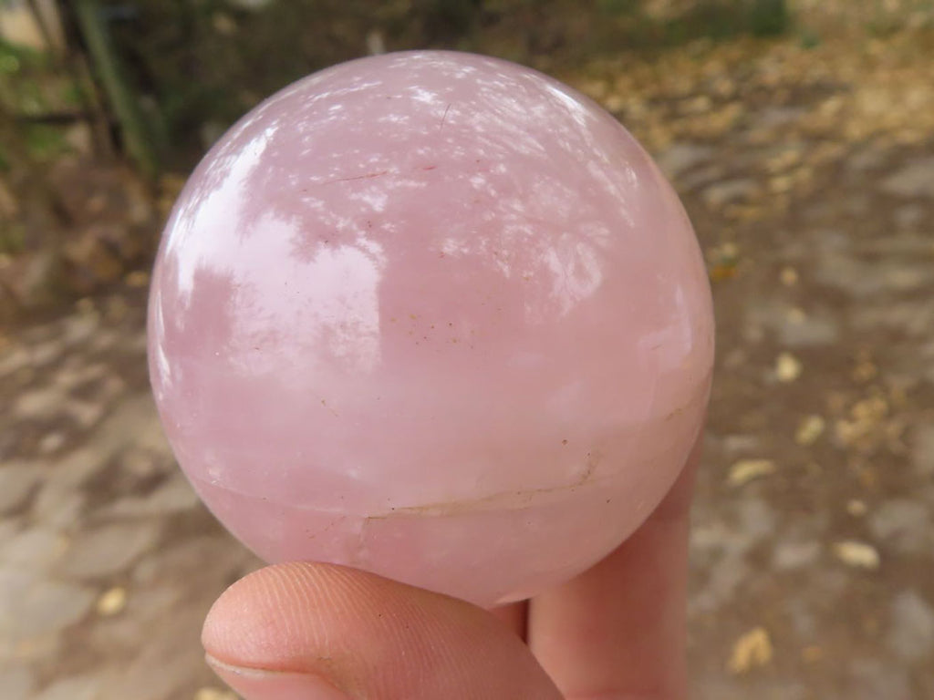 Polished Pink Rose Quartz Spheres  x 6 From Ambatondrazaka, Madagascar - TopRock