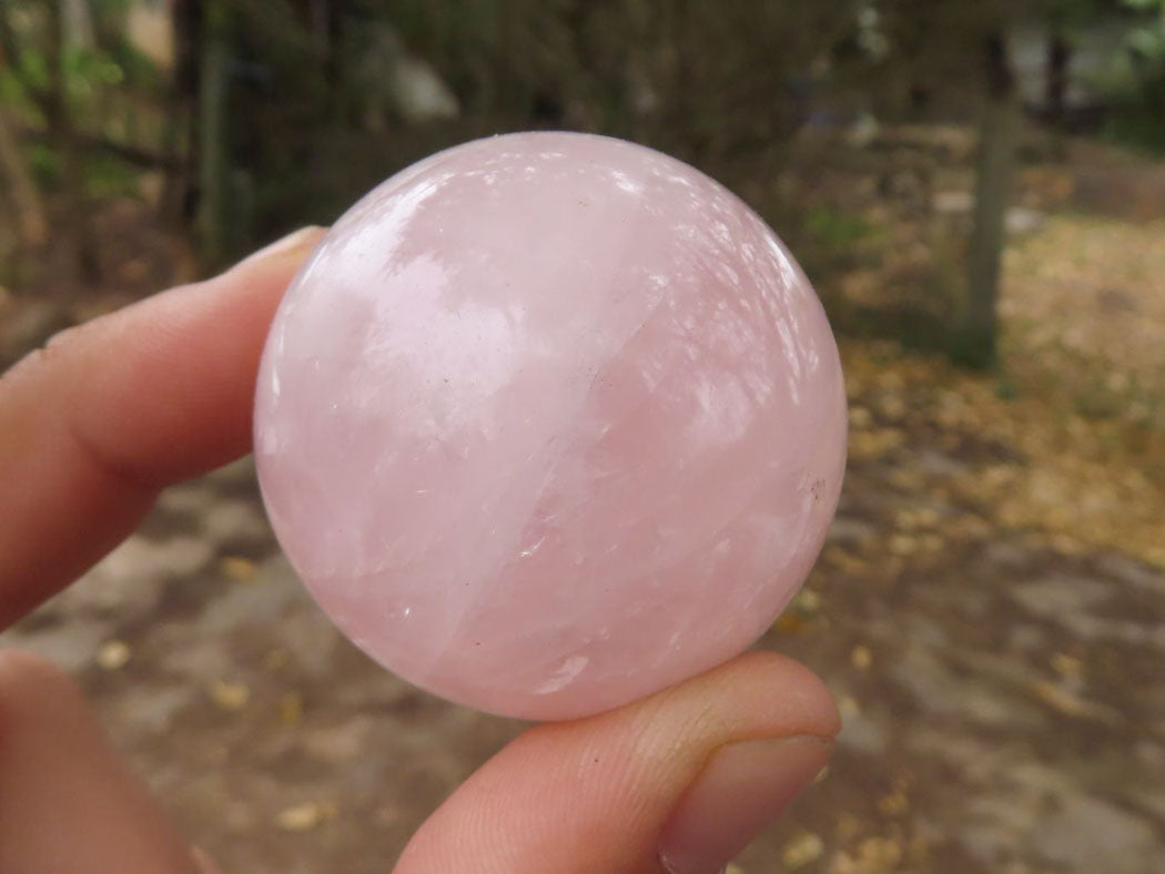 Polished Pink Rose Quartz Spheres  x 6 From Ambatondrazaka, Madagascar - TopRock