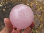 Polished Pink Rose Quartz Spheres  x 6 From Ambatondrazaka, Madagascar - TopRock