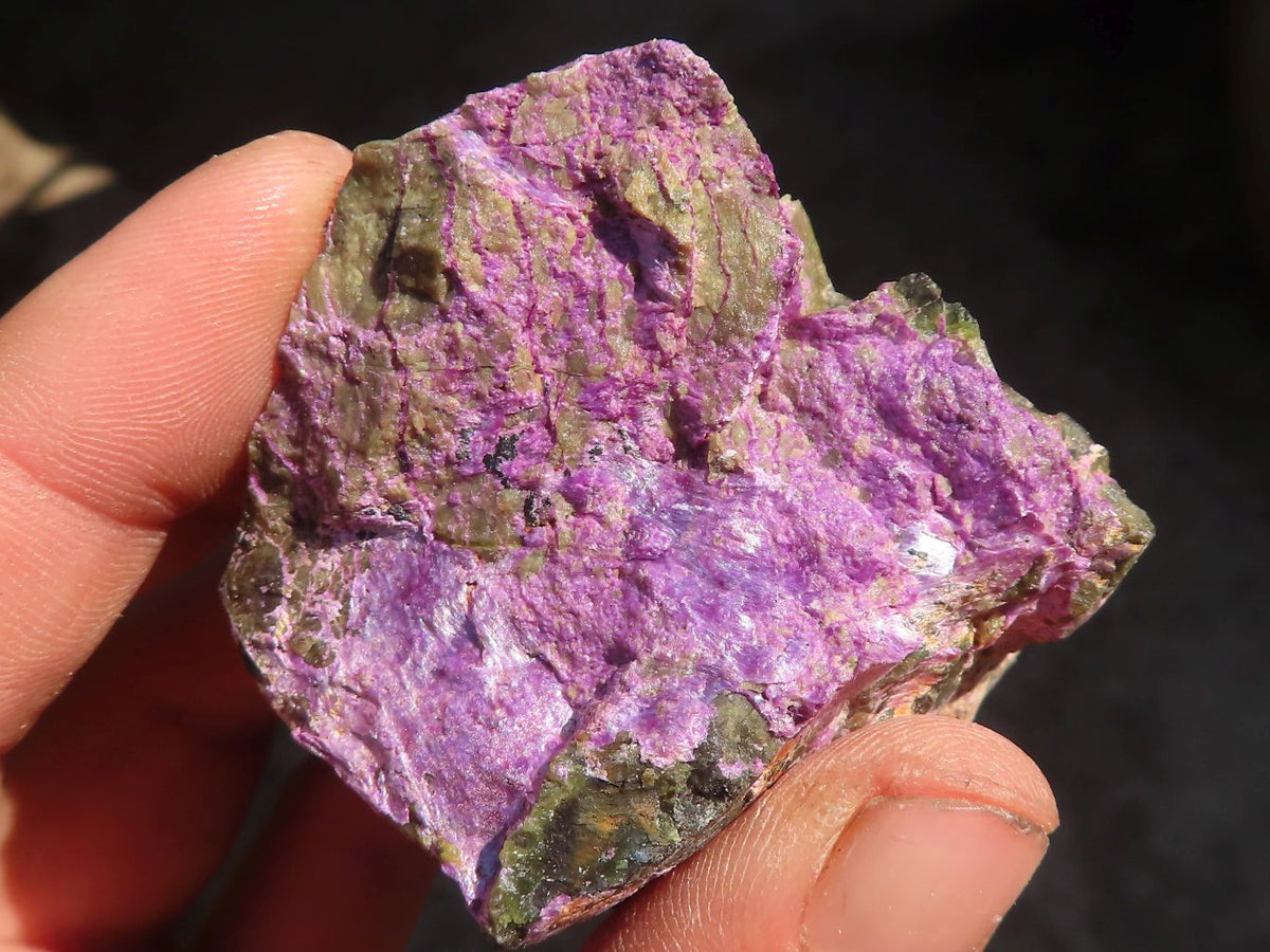 Natural Rough Stichtite Cobbed Specimens x 12 From Barberton, South Africa - Toprock Gemstones and Minerals 