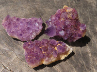 Natural Small Dark "Amethystos" Amethyst Clusters x 63 From Kwaggafontein, South Africa - TopRock