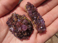 Natural Small Dark "Amethystos" Amethyst Clusters x 63 From Kwaggafontein, South Africa - TopRock