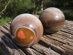 Polished Polychrome/Picasso Jasper Spheres x 3 From Madagascar - TopRock