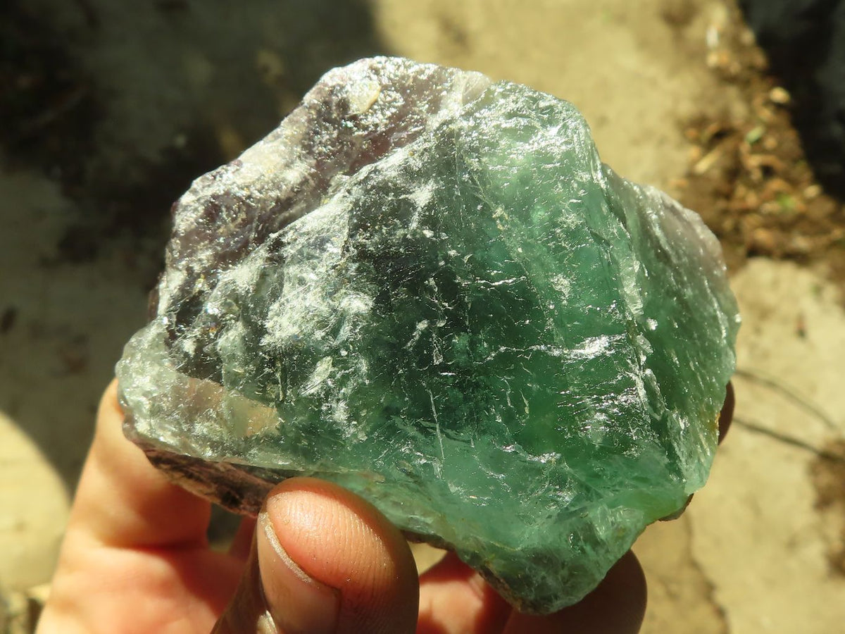 Natural Rough Watermelon Fluorite Cobbed Specimens  x 12 From Uis, Namibia - Toprock Gemstones and Minerals 