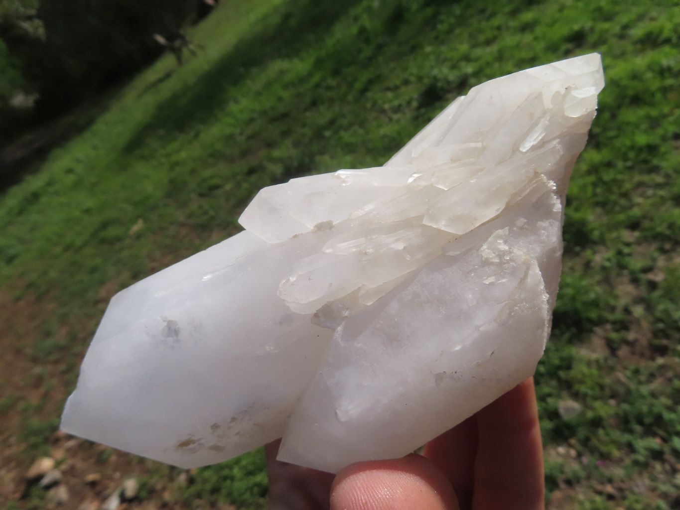 Natural Mixed Quartz Clusters & Crystals  x 4 From Madagascar - TopRock