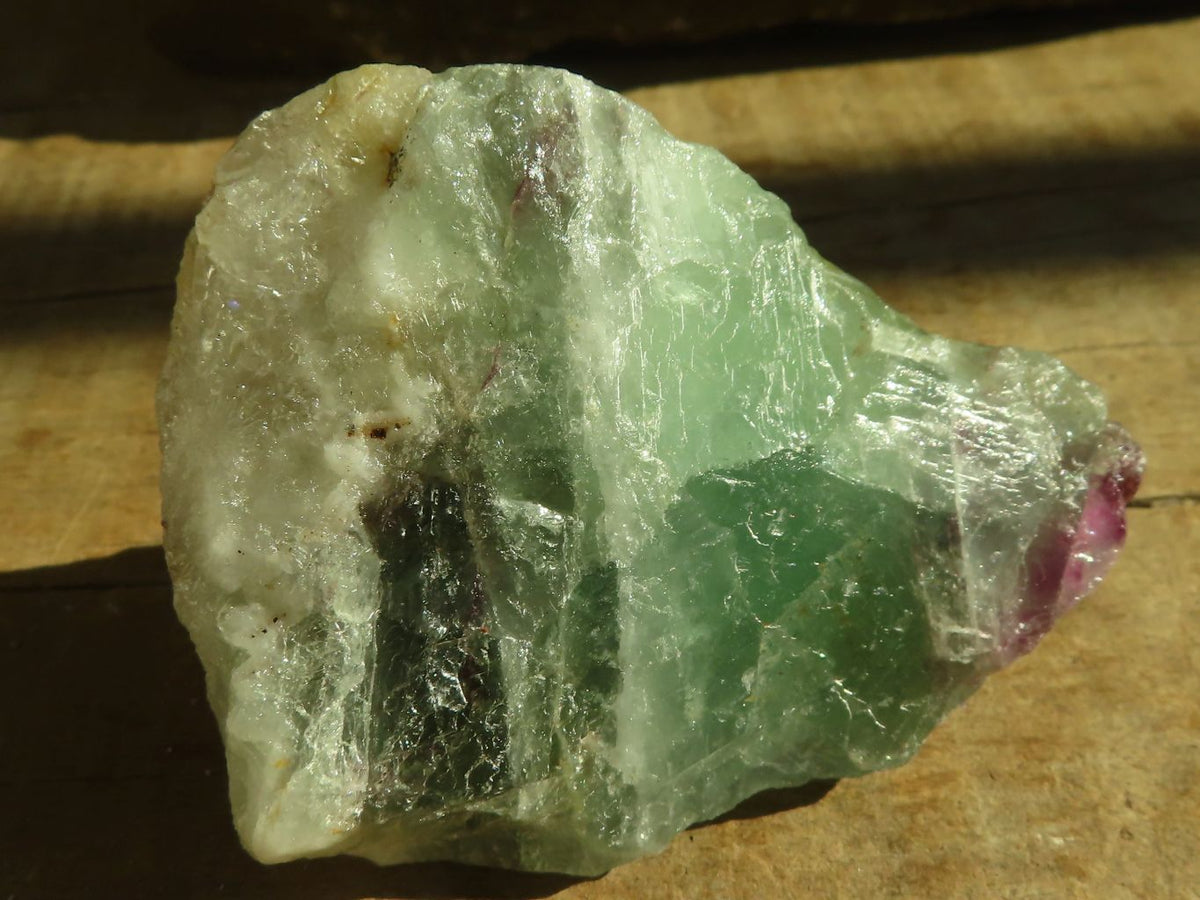 Natural Rough Watermelon Fluorite Cobbed Specimens  x 12 From Uis, Namibia - Toprock Gemstones and Minerals 