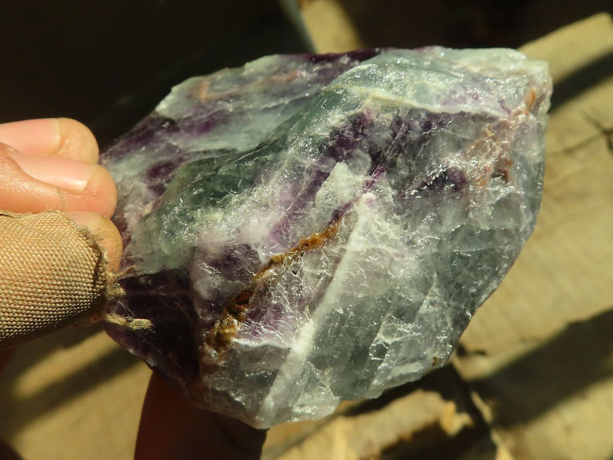 Natural Rough Watermelon Fluorite Cobbed Specimens  x 12 From Uis, Namibia - Toprock Gemstones and Minerals 