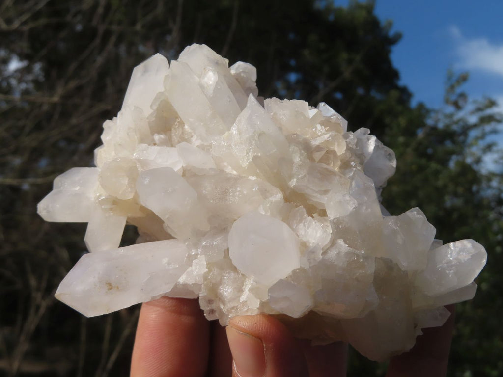Natural Mixed Quartz Clusters & Crystals  x 4 From Madagascar - TopRock