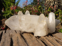 Natural Lovely White Quartz Clusters  x 2 From Madagascar - Toprock Gemstones and Minerals 