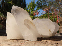 Natural Lovely White Quartz Clusters  x 2 From Madagascar - Toprock Gemstones and Minerals 