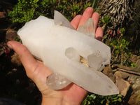 Natural Lovely White Quartz Clusters  x 2 From Madagascar - Toprock Gemstones and Minerals 