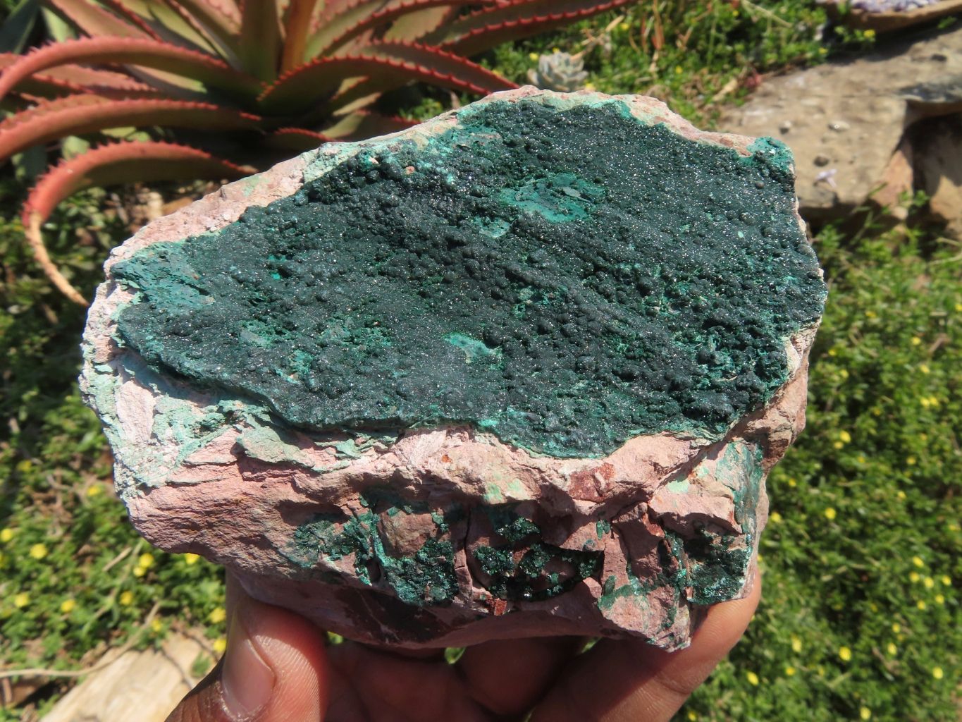 Natural Malachite Crystalline Specimens x 3 From Tenke Fungurume, Congo - TopRock