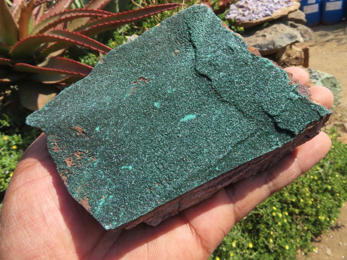 Natural Malachite Crystalline Specimens x 3 From Tenke Fungurume, Congo - TopRock