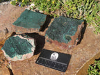 Natural Malachite Crystalline Specimens x 3 From Tenke Fungurume, Congo - TopRock
