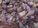 Natural Mine Run Mini to Small Amethyst/Smokey Quartz Crystals - sold per 500g - From Chiredzi, Zimbabwe - TopRock