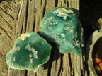 Polished One Side Polished Emerald Mtorolite Plates  x 2 From Zimbabwe - Toprock Gemstones and Minerals 