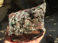 Natural Drusy Coated Ball Malachite On Dolomite Specimen  x 1 From Likasi, Congo - Toprock Gemstones and Minerals 