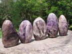 Polished Dream Amethyst Standing Free Forms x 5 From Madagascar - TopRock