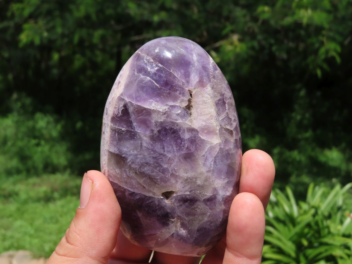 Polished Dream Amethyst Standing Free Forms x 5 From Madagascar - TopRock