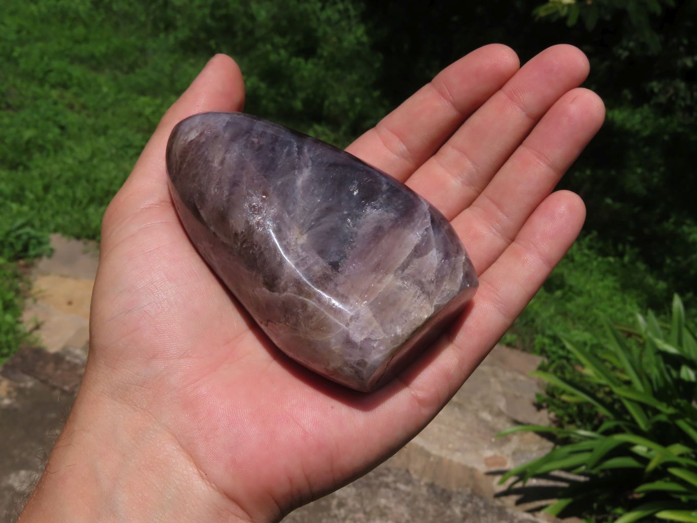 Polished Dream Amethyst Standing Free Forms x 5 From Madagascar - TopRock