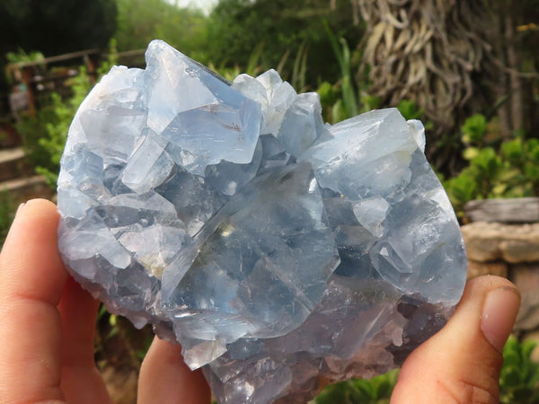 Natural Blue Celestite Crystal Specimens  x 3 From Sakoany, Madagascar