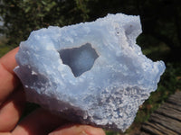 Polished Etched Blue Lace Agate Chalcedony Nodules x 10 From Malawi - TopRock